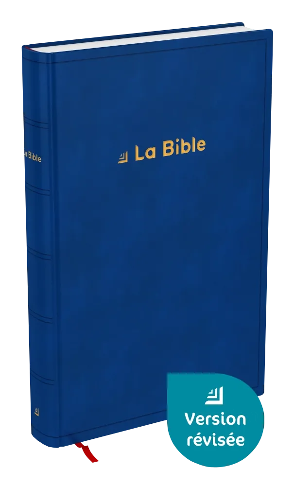 Bible Darby révisée grand format, rigide bleu